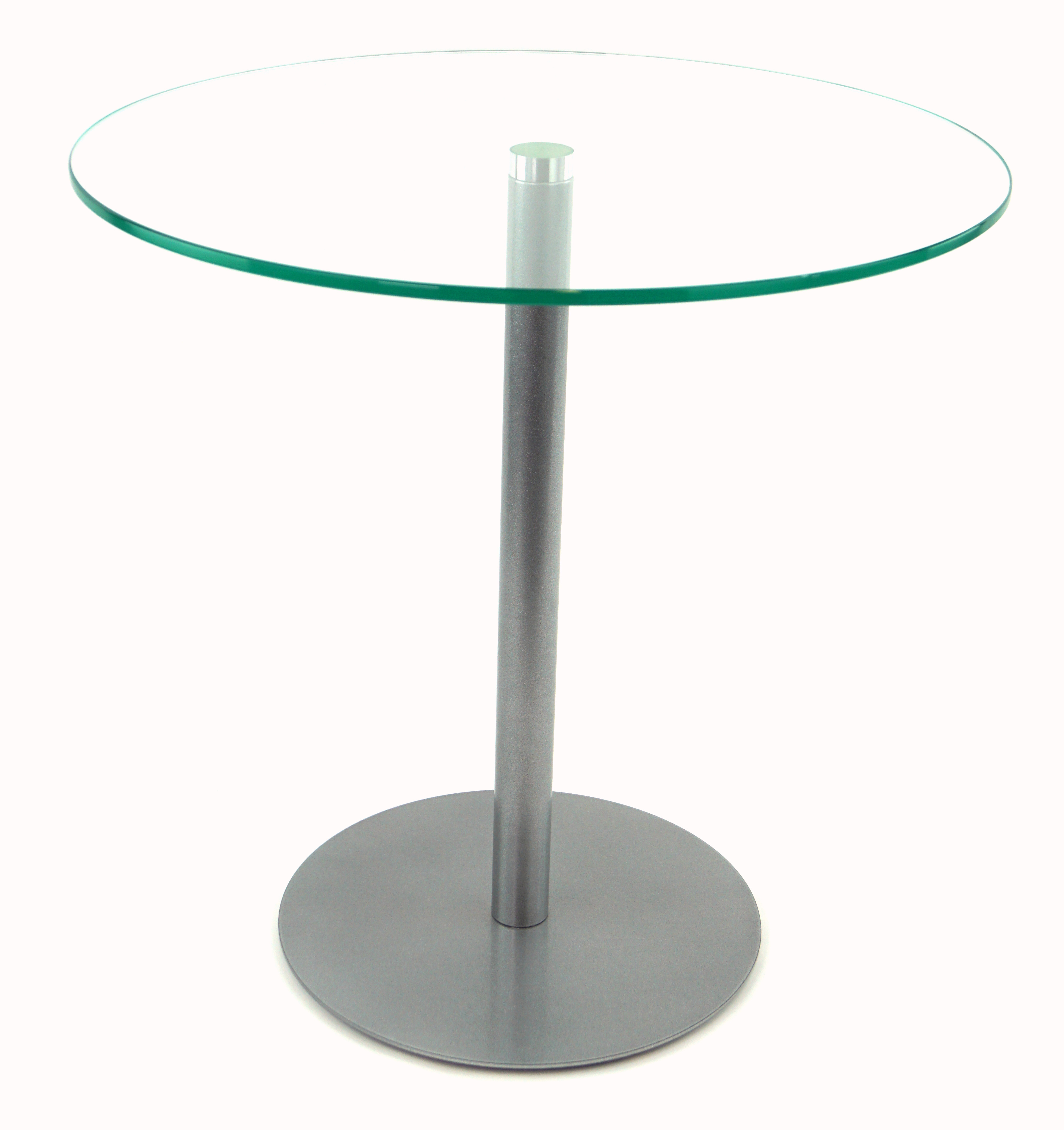 Beistelltisch, Couchtisch, Blumensäule "Ella" in Silber Brillant, Ø50cm x Höhe 70cm